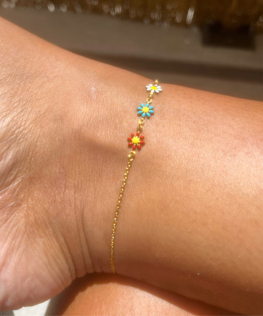 Chaîne de cheville FLOWER