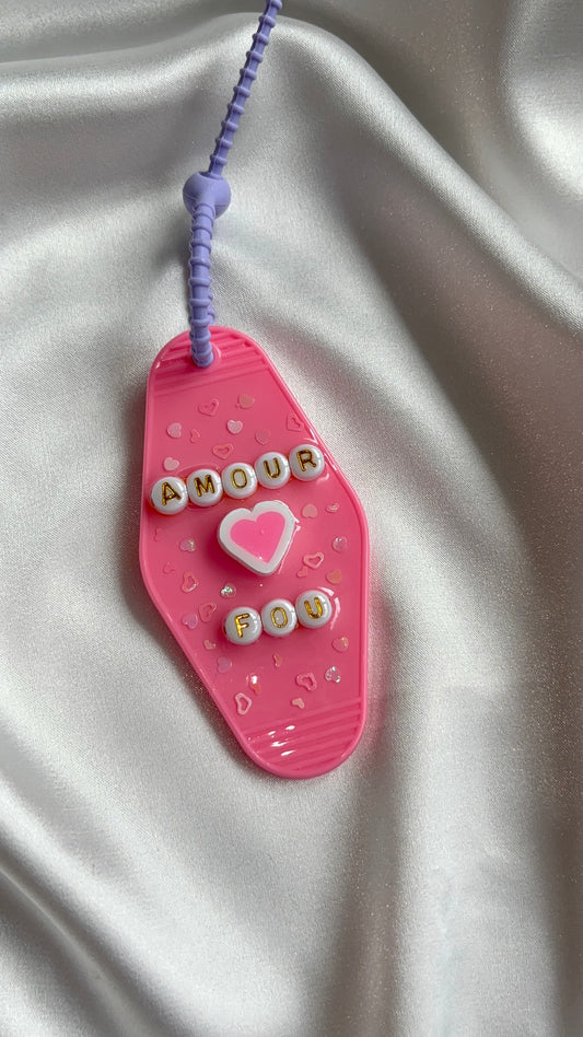 Porte-clé grigri AMOUR FOU